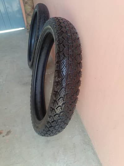 Honda CB150F Original Front & Rear Tyres Almost New
