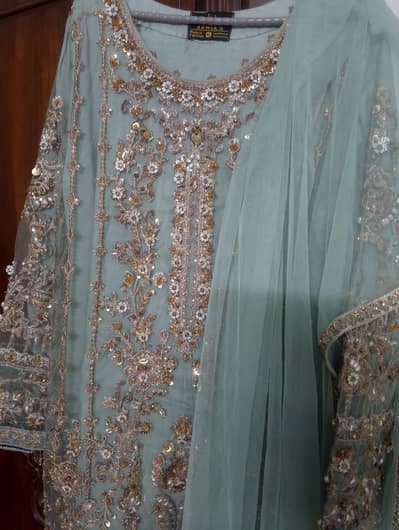 banded fancy  bridal suits like new