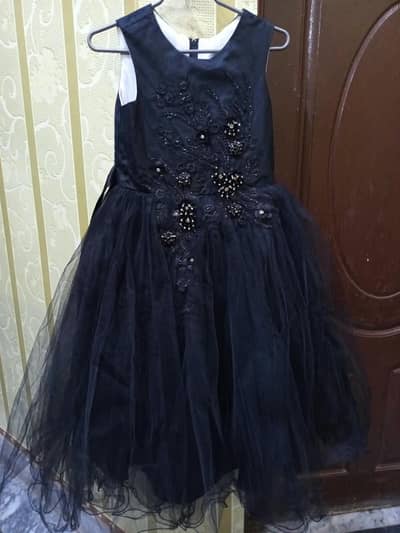 Black Coloured Frock - Girls