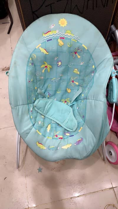 1 high chair 1 bouncer 1 coat
