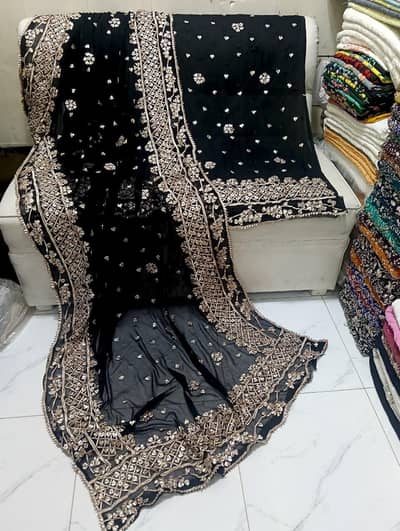 Formal Dresses for Women | Fancy Dresses | Embroidered Maxi, zari Edge