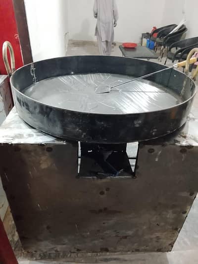 Chapal Kabab Counter with Karahi.