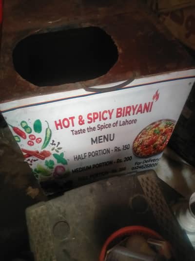 biryani counter display counter