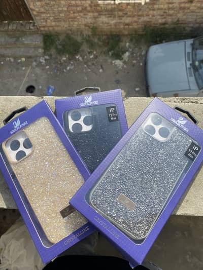iPhone 13 Pro Max ( Swarovski Crystal Diamond 3 Cases )