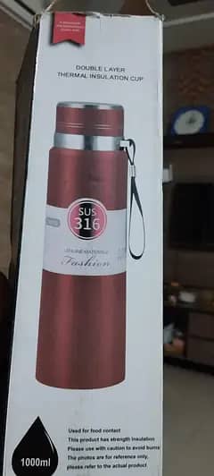 ~  HOT & COLD WATER BOTTLE •~• 1000-ML-))))