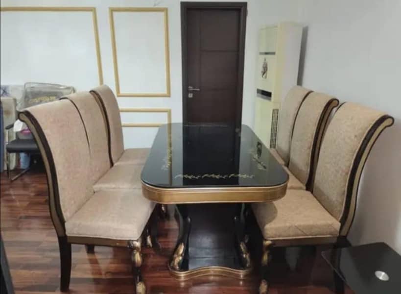 Dining table with six chairs 1
