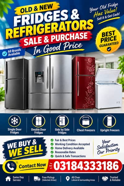 OLD & NEW FRIDGES & REFRIGERATORS — SALE & PURCHASE | BEST PRIC