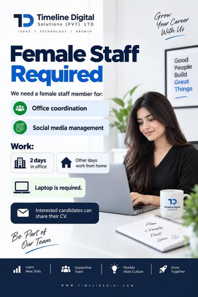 Female Office & Social Media Coordinator