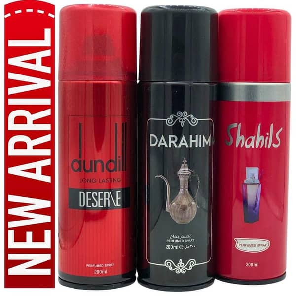 Body Spray Pack of 3 for Women and Men • 200ml each, Imported Quality Deodorants