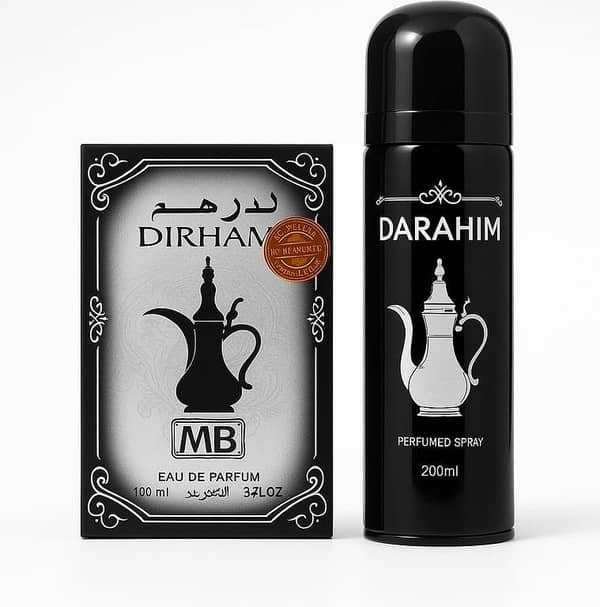 Dirham Perfume & Body Spray 2-in-1 Gift Set – 100ml EDP + 200ml Deodorant