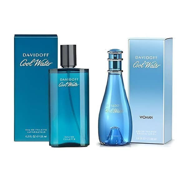 Pack of 2: Davidoff Cool Water for Men and Cool Water for Women, 125ml Each
