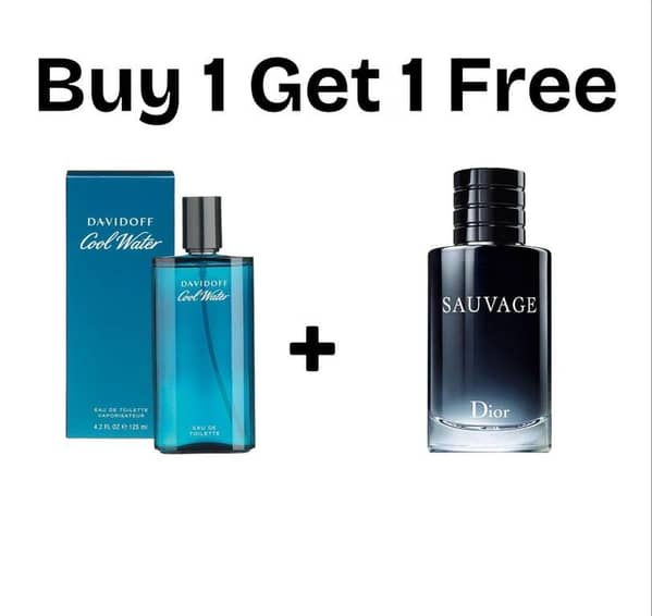 Pack of 2 Perfume Sets: David Off Cool Water EDT 100ml and Sauvage Impression Eau de Parfum 100ml – Unisex Gift Pack