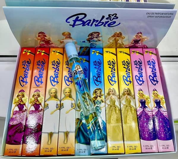 Pack of 10 Barbie Pen Perfumes (35ml Each)