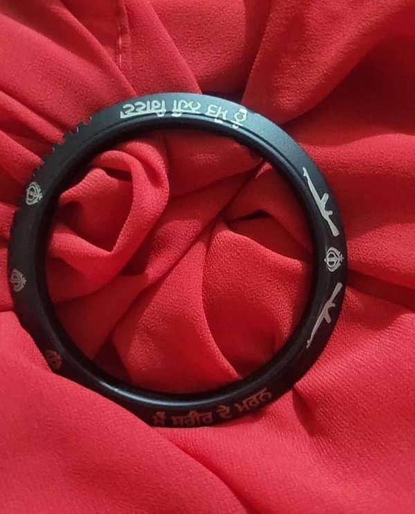 Sidhu Moose Wala Kara Black—Stylish Stainless Steel Men’s Collection