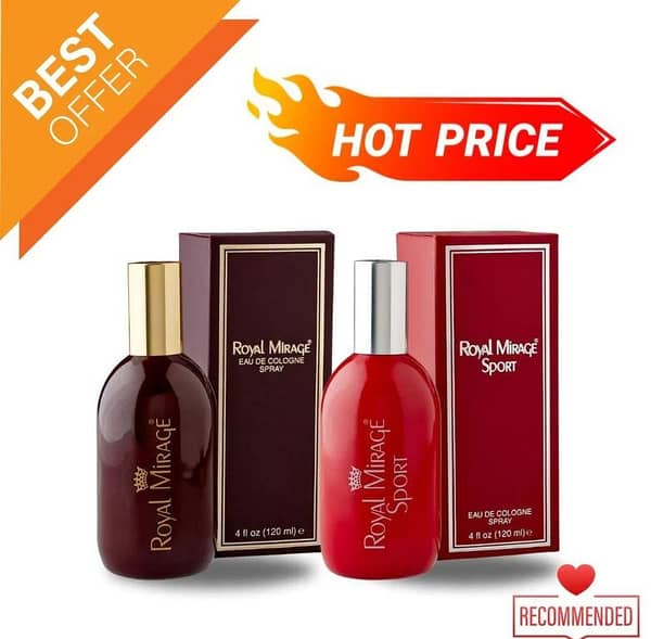 Royal Mirage Brown + Royal Mirage Red Sports Perfume Pack – 2‑Bottle Gift Set