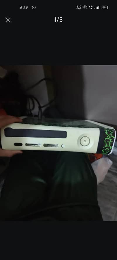 Xbox 360 with 2 controllers