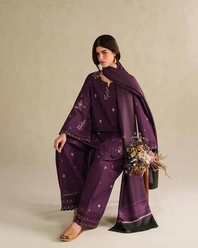 Azul (Embroidery 2 piece with Farshee Shalwar)