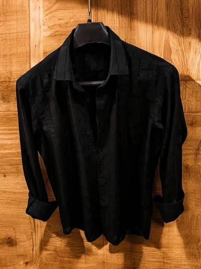 Haven Textured Black Shirt