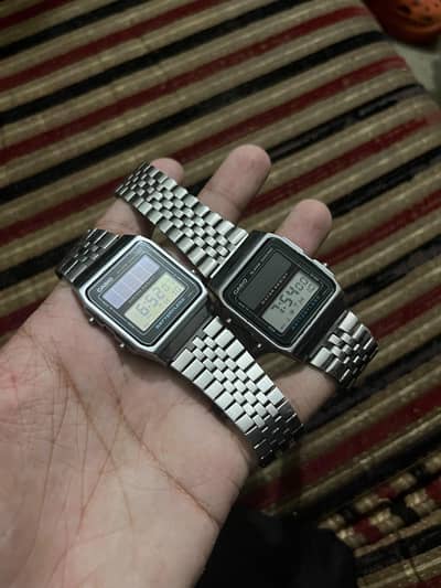2x Casio solar watches for sale original made in japan