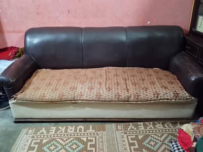 Complete 7 Seater Sofa Set - 1x3 + 2x2 + 2x2 | Dark Brown | Sambrial