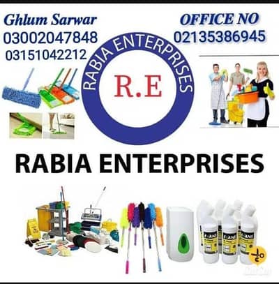Rabia Enter prises company cleaner & dishwasher services provide Karti