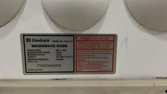 good condition Microwave oven