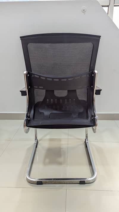 6 - Ergonomic Mesh Visitor Chair – Chrome Cantilever Base