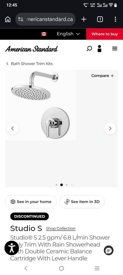 bath shower trim | American Standard