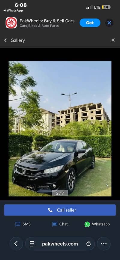 honda Civic 2017 UG Full Option
