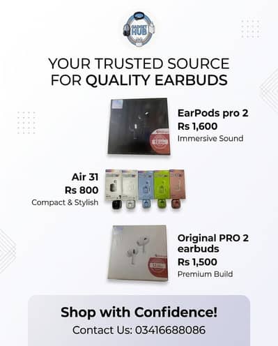 AirPods & Earbuds {03416688086}.