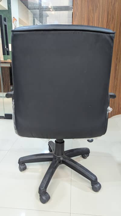 4-Executive Leather Office Chair with Rolling Base