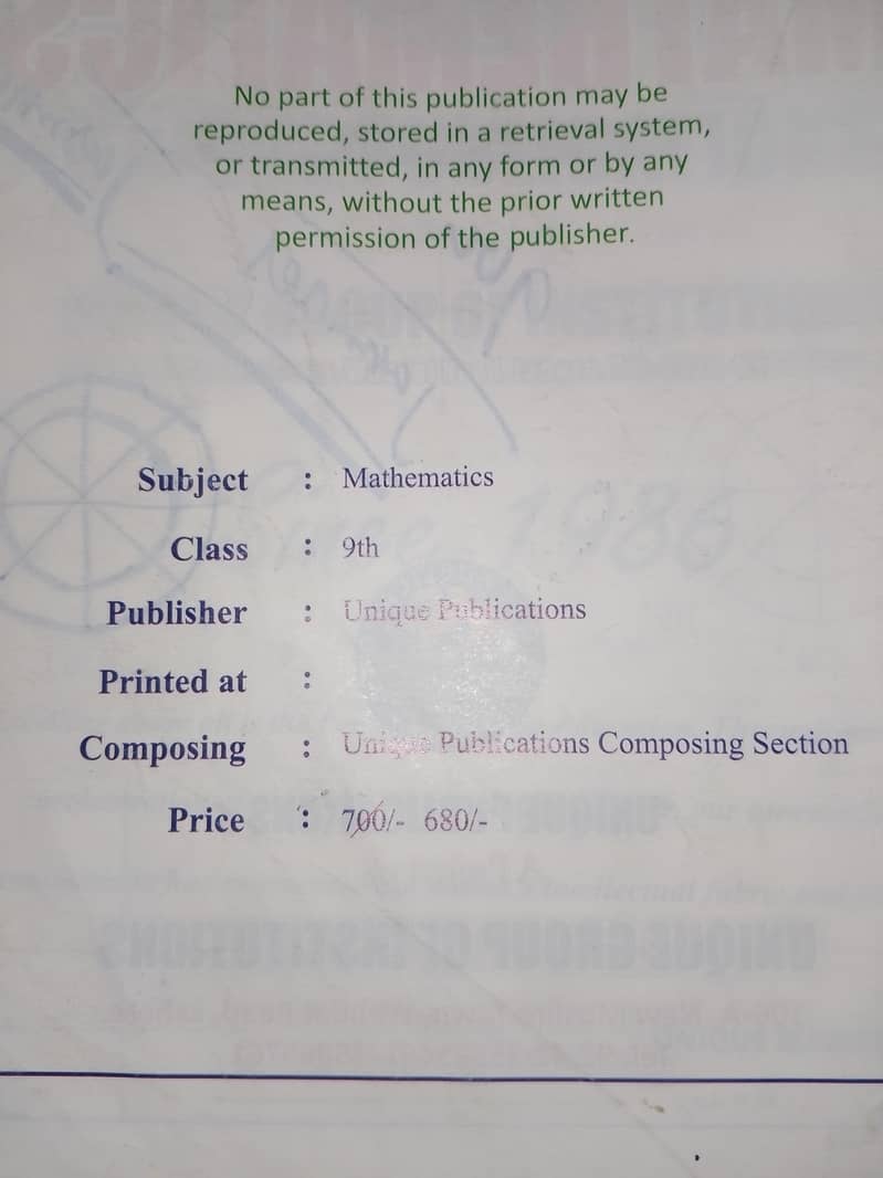 unique notes class 9 1