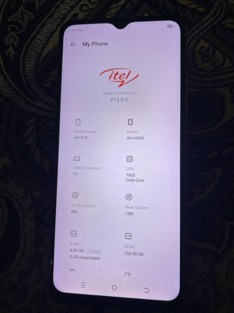 Itel A70 6