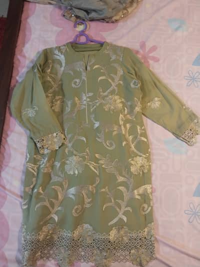 Green Shalwar Kameez bridal formal wear urgent sale