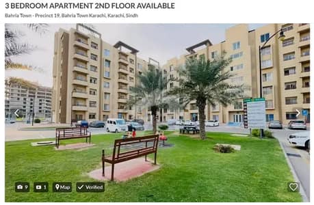 3 Bedroom Apartment For Sale in Bahria Town Karachi