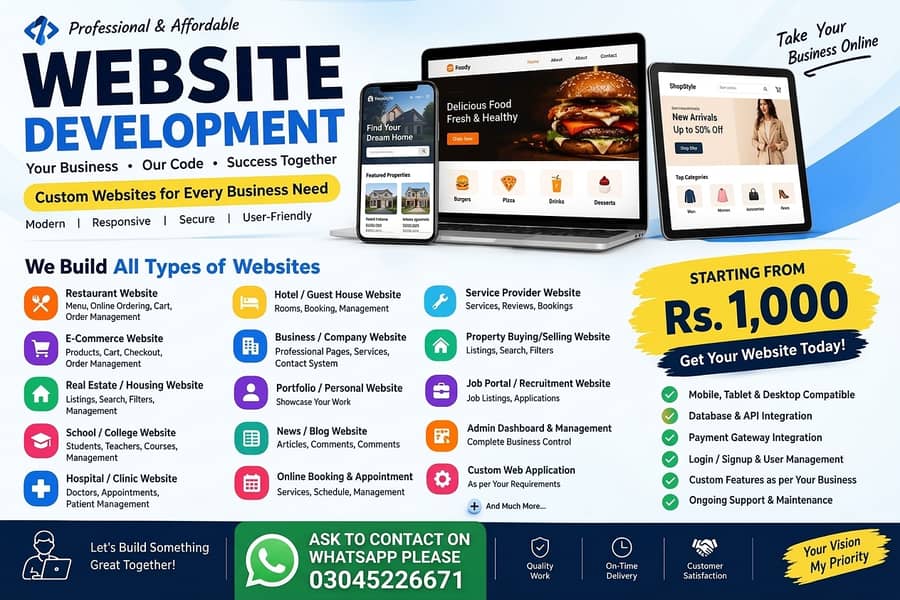Professional Website Developer | E-Commerce | Custom Websites 2
