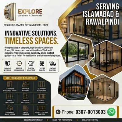 Glass Partition & Aluminium Works | Office Glass | Home interior work