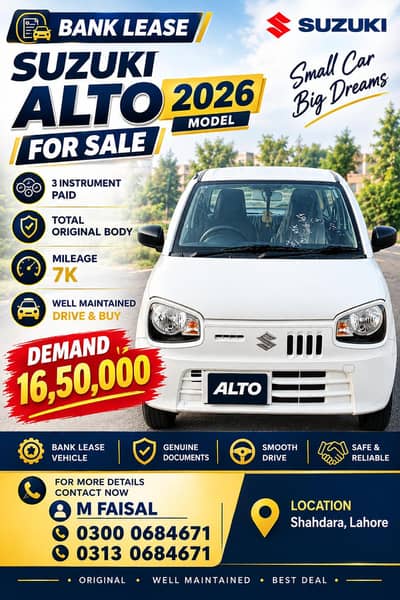 bank lease Alto 2026