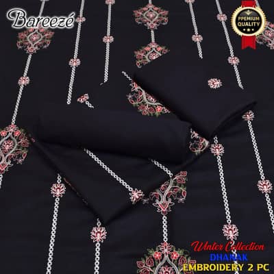 2PC embroidered dhanak