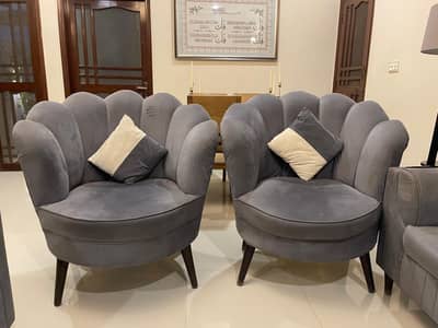 Two 1 Seater Sofa Excellent Condition
