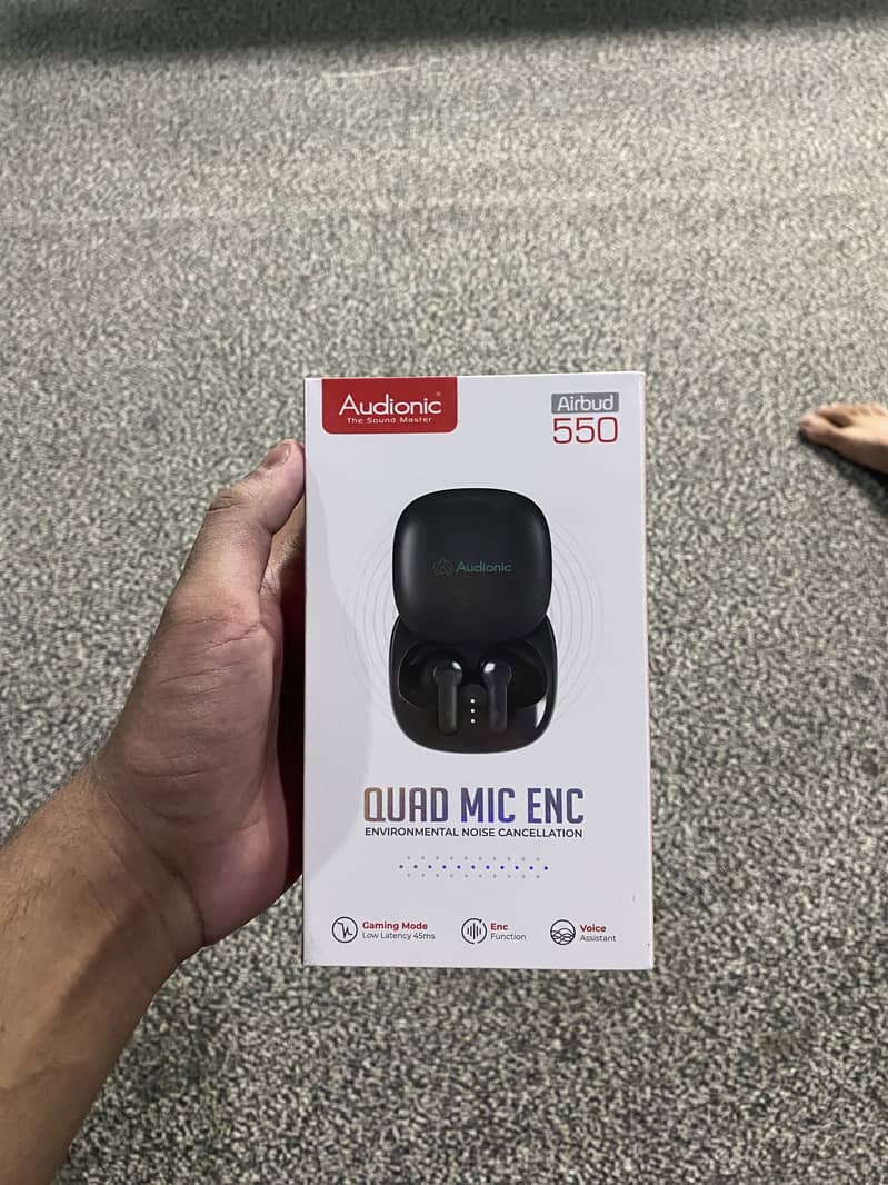 Audionic quad mic earbuds 550 3