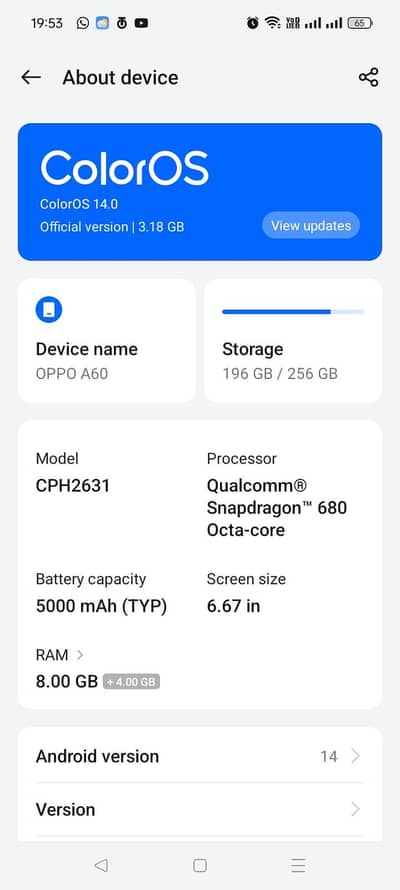 OPPO A60