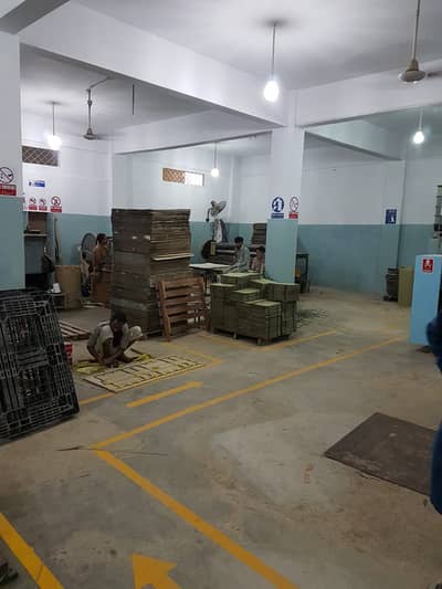 warehouse factory Gudaam for portion for rent Azizabad Bhangoria Town