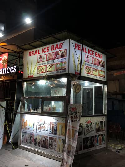 Ice Cream cabin for sell at Misaq-ul-Mal Faisalabad beside imtiaz mart
