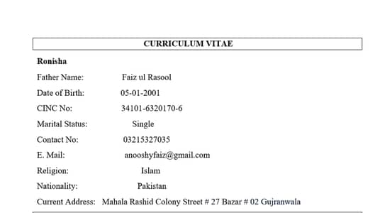 MS  Word typing, Assignment,CV&Report Writing Services.