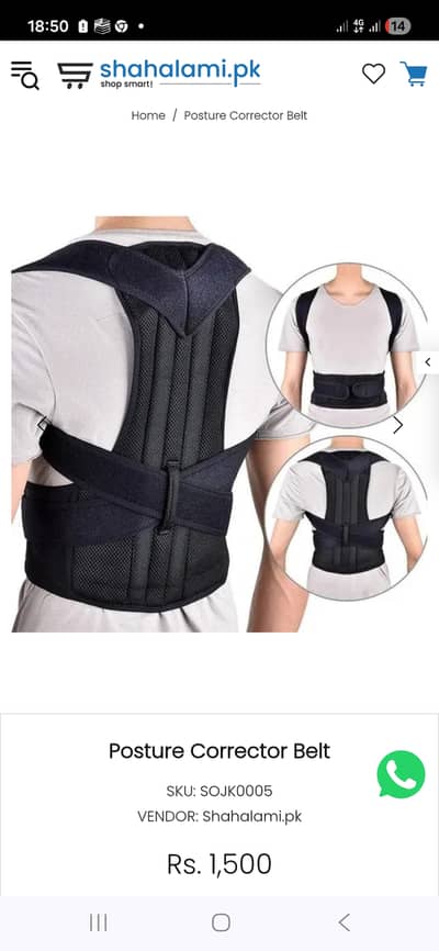Back Support / Posture Corrector Belt – YN-121