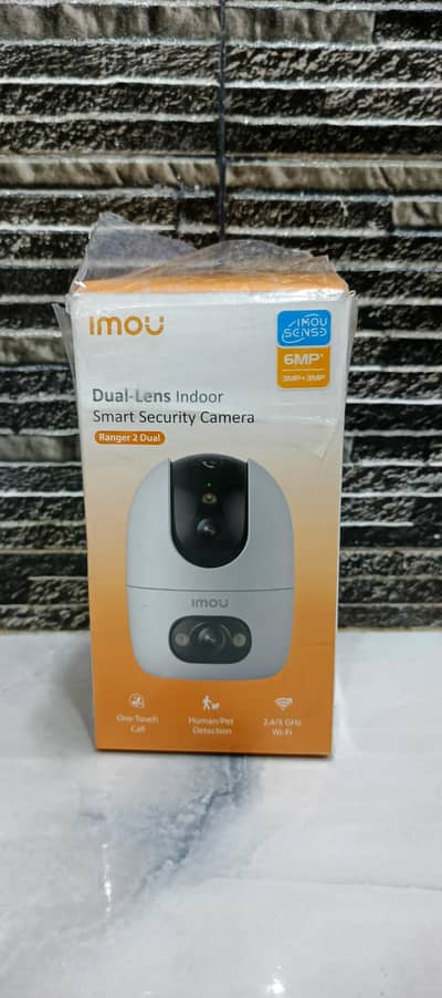 imou dual lens smart security camera with 6 mp