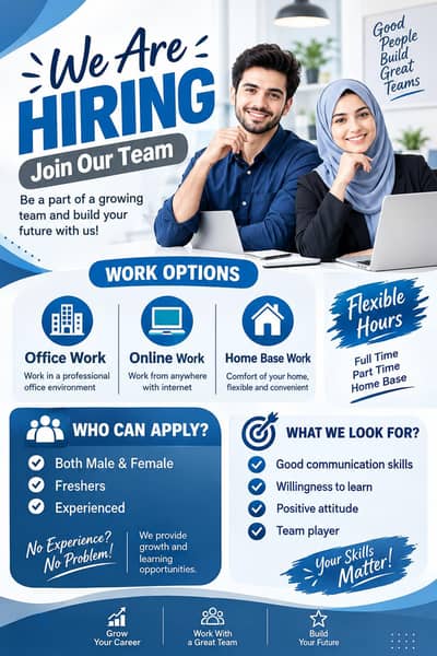 Hiring start staff for online work