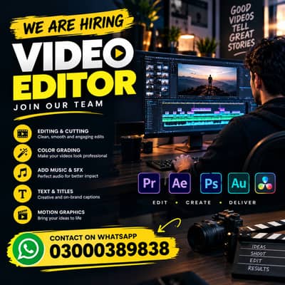 Professional Video Editor Required