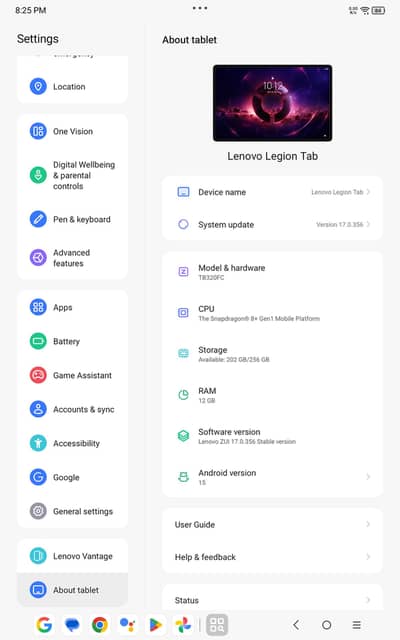 Lenovo Legion tab